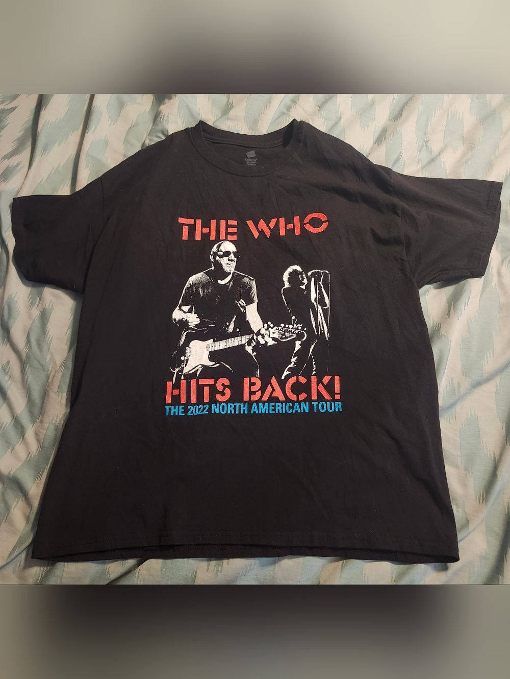 The Who‎ Hits Back The 2022 North American Tour Band T-Shirt Men's Size XL